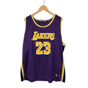 Fanatics Lebron James Lakers Trikot lila mit gelb und weiß Gr. 2XL - Bild 1 von 4