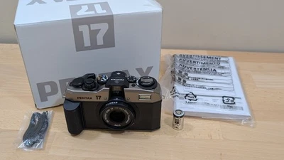 Pentax 17 35mm Half Frame Film Camera Dark Silver - Image 1 of 4