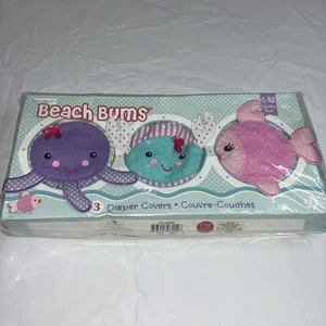 BABY ESPE STRAND BUMS 3 WINDELHÜLLEN - Rab, Wal, Oktopus - Mädchen 6-12 Monate NEU - Bild 1 von 11
