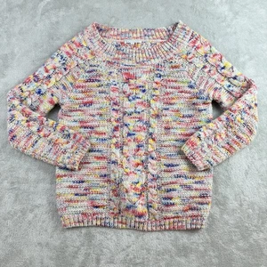 Rebecca Minkoff Pullover Damen Small Juna meliert Zopfmuster Grobstrickpullover Boho - Bild 1 von 19