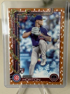 2025 Topps Holiday Cade Horton RC Holiday Lights Parallel Rookie #H140 Cubs ⭐️ - Imagen 1 de 2