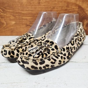Sperry Damen 7,5 M Topsider Leder Halbschuhe Leopardenmuster Slipper Ch196 - Bild 1 von 6