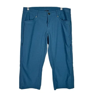Kuhl Pants Womens 6 Blue Cropped Capri Stretch Hiking Zip Pocket Style 6236 19S - Picture 1 of 18