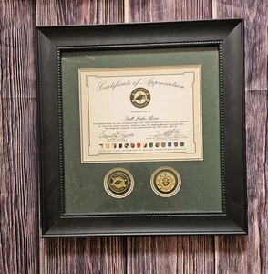 Green Beret Foundation Zertifikat der Wertschätzung Salt Lake Bees Baseball  - Bild 1 von 8