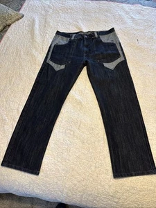 Raider Jean Company 1948 Mens Denim Blue Jeans W 40 x L 32 deep two tone pockets - Picture 1 of 13
