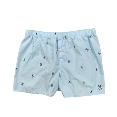 Psycho Bunny Shorts Mens Large Light Blue Cotton Elastic Waist Base Layer - Image 1 of 4