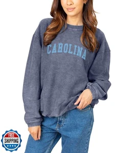 chicka-d NCAA North Carolina Teer Heels Damen Cord Sweatshirt, Navy, Small, - Bild 1 von 4
