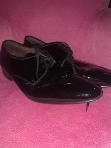 Floris Van Bommel Zapatos 46 Negro Brillante Zapatos - Imagen 1 de 6