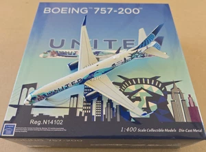 1/400 NG Model Boeing 757-200WL United Airlines N14102 Her Art Here New York - Picture 1 of 5