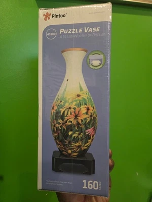 Jarrón rompecabezas 3D Pintoo RARO #49300 flores amarillas para pájaros contiene agua 100 % COMPLETO Foto 1 de 4