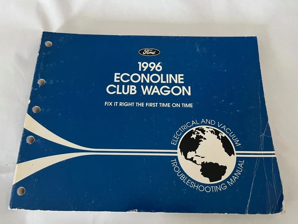 1996 Ford E150 E250 E350 Econoline электрическая проводка вакуумная схема магазин руководство - Изображение 1 из 1