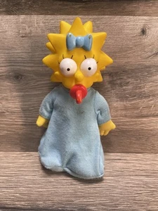 Vintage The Simpsons Maggie Simpson Plush Figure Doll 7" Tall Burger King 1990 - Picture 1 of 5