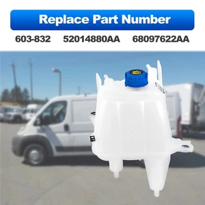 For Ram ProMaster 1500 2500 3500 2014-21 Coolant Reservoir 52014880AA 68097622AA - Picture 1 of 7