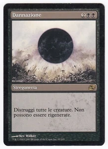 1x (HP) Damnation ~Italian~ Heavily Played Foreign Planar Chaos MTG Magic Card - Picture 1 of 2