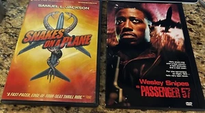 Snakes on A Plane / Passenger 57 (2 DVD Lot) Samuel L Jackson, Wesley Snipes *VG - Bild 1 von 1