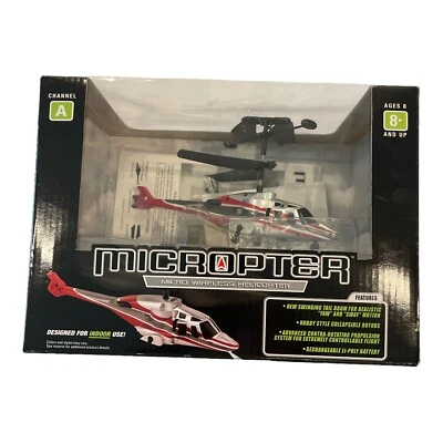 Microcopter, Micro Wireless Helicopter By Propel RC (Red) New Open Box (S5) - Image 1 of 4