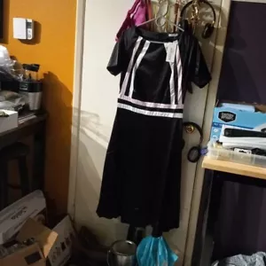 Meaneor Women's Casual Vintage Skater Cocktail Dress. Black. Size- L - Picture 1 of 5
