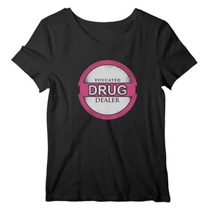 Damen T-Shirt Lustig gebildeter Dealer Logo DD12420 - Picture 1 of 1