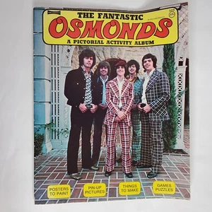 Artcraft Fantastic Osmonds Pictorial Activity Album Book Vintage 1970s Donny - Bild 1 von 9