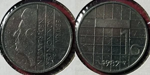 Netherlands 1982 1 Gulden - Beatrix KM-205 Nickel XF+ #101 - US Seller - Picture 1 of 1