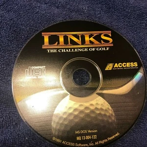 LINKS Vintage 1991 PC Gold Computer Game cd-rom for MS-DOS Access Rare - Picture 1 of 2