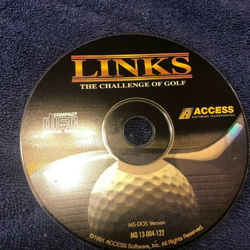 LINKS Vintage 1991 PC Gold Computer Game cd-rom for MS-DOS Access Rare - Image 1 of 2