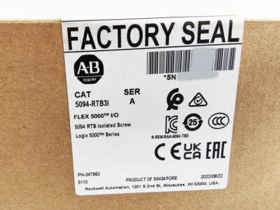 NEW AB 5094-RTB3I Ser A Flex 5000 I/O Logix 5000 Free Shipping 5094RTB3I - Image 1 of 2