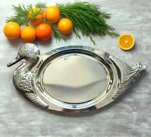 Duck Platter. Duck Serving Platter. Fine Dining Duck Shaped Display Platter - Picture 1 of 6