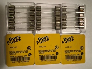 AGC-10 Cooper Bussman 200A 250V Buss Fuses (3-5pk) - Picture 1 of 2