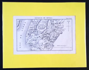 Bataille de Rivoli - Mappa della battaglia - Lago di Garda - Tardieu - ca 1830 - Picture 1 of 1