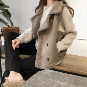 New Fall/winter Womens Fashion Retro Casual Loose lapel Sleeveless Vest Jacket - Picture 1 of 9