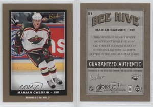 2006-07 Upper Deck Bee Hive Gold Marian Gaborik #51