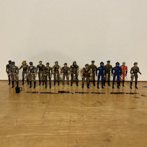 Vintage Lot of 16 Mego Eagle Force 1981 2.75" Die Cast Metal Action Figures Cover