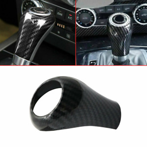 For Mercedes Benz A/C-CLASS 04-2011 Carbon Fiber Gear Shift Knob Covers Trim