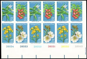 US Stamps Major Error Scott # 1786b Mint NH Imperforated Plate Block of 12 Rare! - Picture 1 of 1