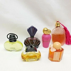 Vintage Mini Travel Perfume Lot of 6 *READ* Klein Taylor Valentino Lagerfeld - Picture 1 of 9