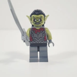 Lego Moria Orc Minifigure Olive Green The Lord of the Rings 9473 lor011 - Picture 1 of 3