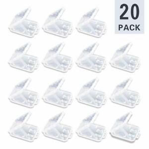 20 Pack Transparent Standard SD SDHC Memory Card Case Holder Box Storage Plastic
