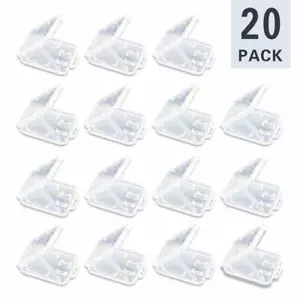 Confezione 20 Custodia Trasparente Standard SD SDHC Memory Card Scatola Storage Plastica - Foto 1 di 4