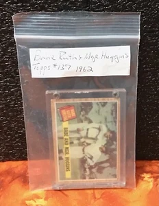 BABE & MG. HUGGINS, TOPPS 137, 1962, BABE RUTH ESPECIAL, ¡TARJETA DE ASPECTO BONITO! - Imagen 1 de 9