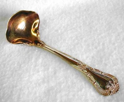 Cucharón de salsa maciza GRAND MASTER de GODINGER galvanizado dorado floral Foto 1 de 4