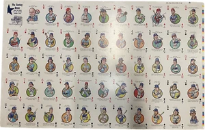 Texas Rangers Uncut Hero Deck Card Sheet Signed by Greer, Wetteland & Petralli - Picture 1 of 9