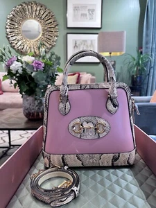 $3800 NEW GUCCI PYTHON SNAKESKIN LIMITED EDITION 1955 HORSEBIT TOP HANDLE BAG - Picture 1 of 8