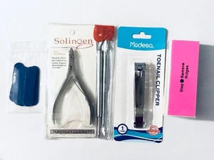 Kits de herramientas profesionales para uñas 5 piezas + 5 mini limas de uñas. - Imagen 1 de 4