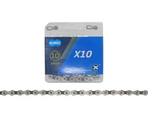 KMC BRAND 10 Speed Chain Fit Campy SRAM Shimano 116Links Bike Black/Silver Chain - Picture 1 of 1