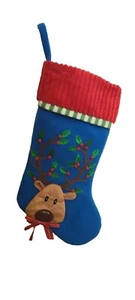 Holiday Time Reindeer Stocking Christmas  - Picture 1 of 2