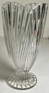 Waterford Marquis Cut Crystal "Scalloped" Centerpiece 10" Footed Flower Vase - Picture 1 of 6