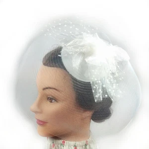 Fascinator - Flower Net Mesh Hair Clip (STS01001) - Picture 1 of 1