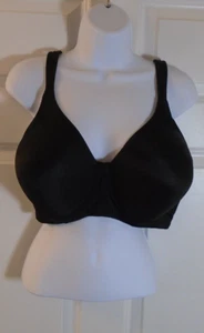 Leading Lady full coverage bra, black, size 38F - Picture 1 of 4