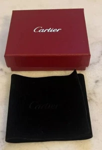 Cartier Genuine Empty Money Clip Box w/ Velvet Black Insert - Picture 1 of 7